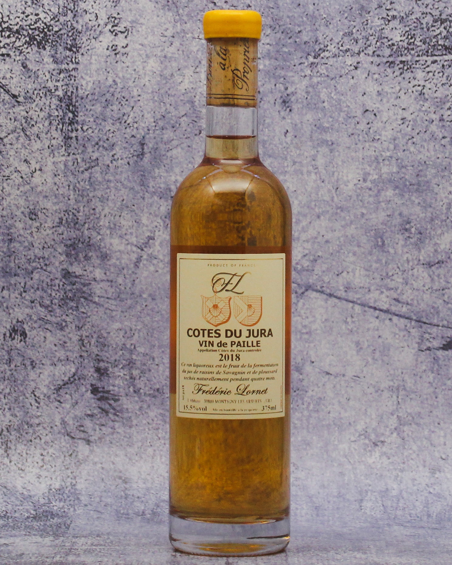 375 ML 2018 Frédéric Lornet Côtes du Jura Vin de Paille