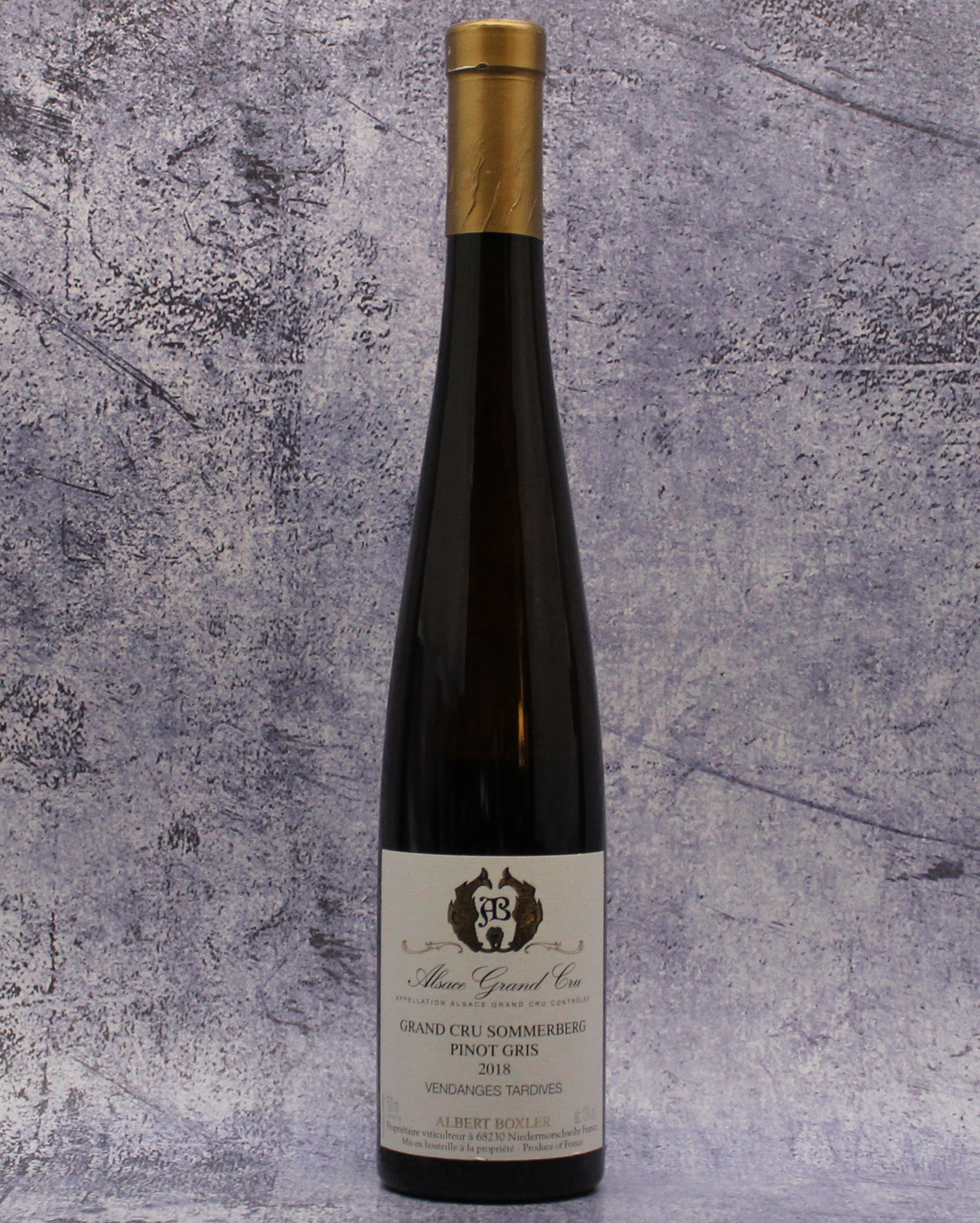 500 ml 2018 Albert Boxler Grand Cru Sommerberg Pinot Gris Vendanges Tardives