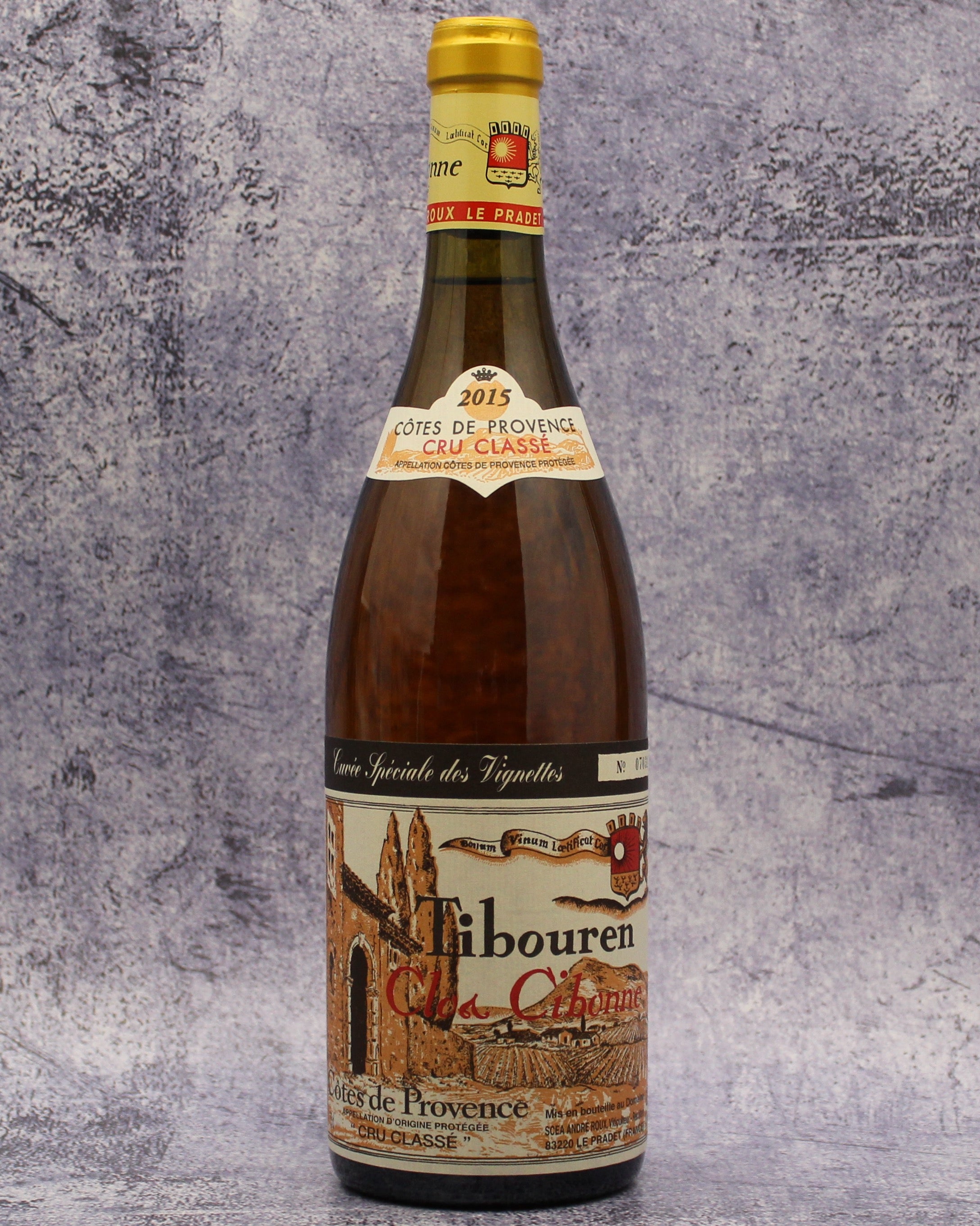 2015 Clos Cibonne Tibouren Rose Cuvee des Vignettes, Cotes de Provence Cru Classe