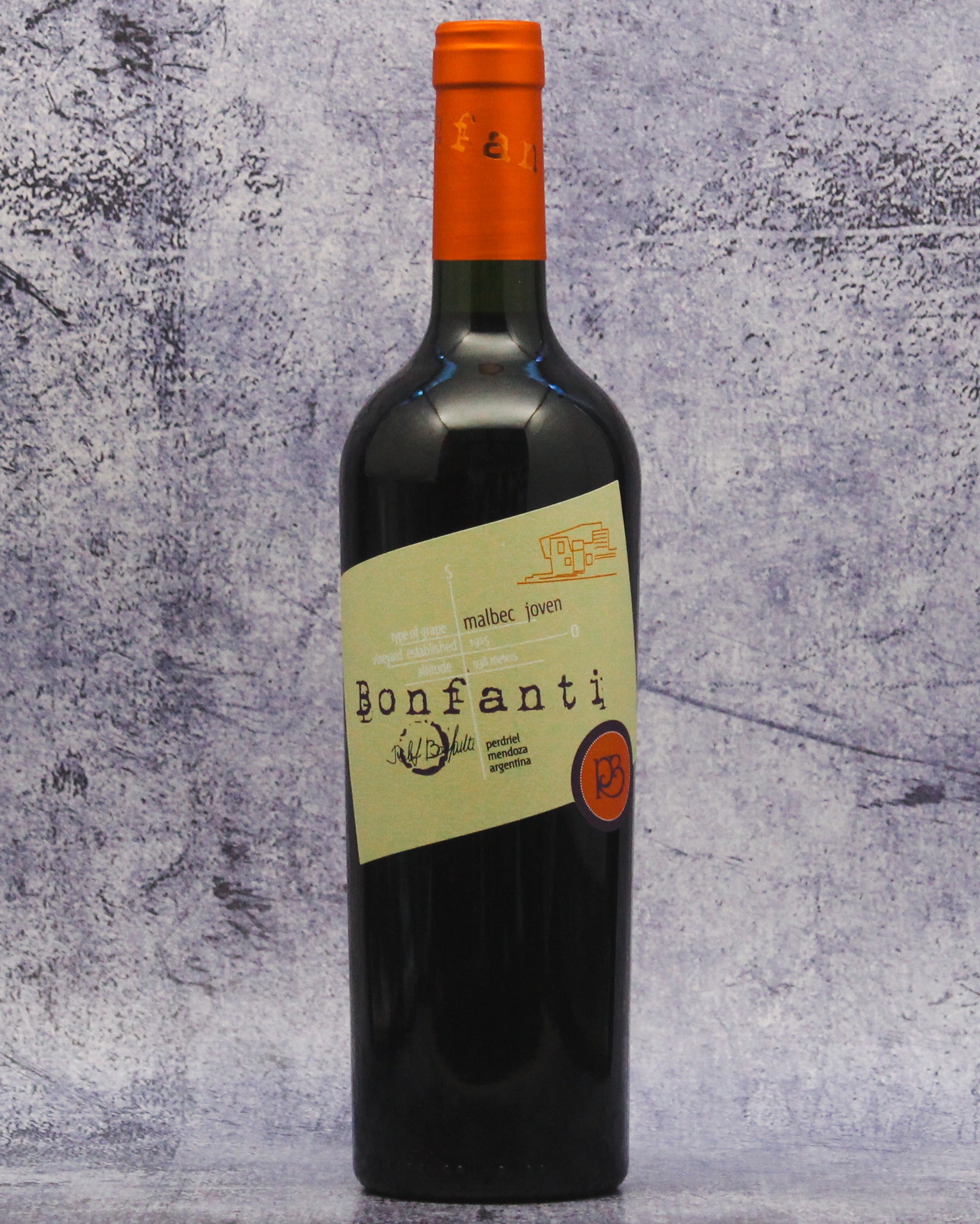 2021 Familia Bonfanti Malbec Joven, Mendoza, Argentina
