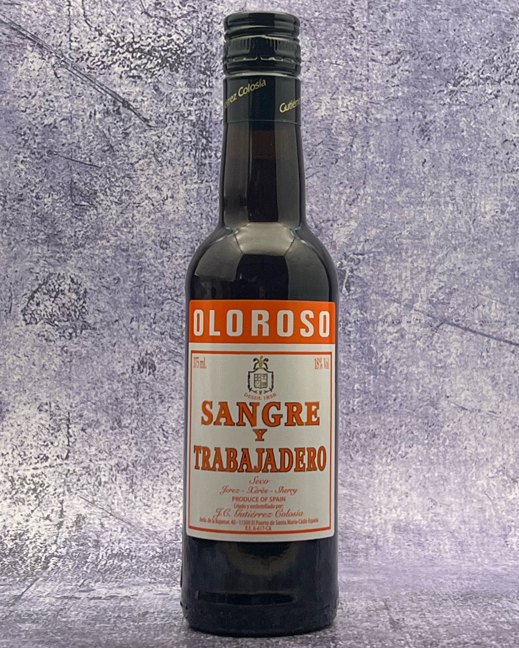375 ML Bodegas Gutierrez Colosia Sangre y Trabajadero Oloroso Sherry