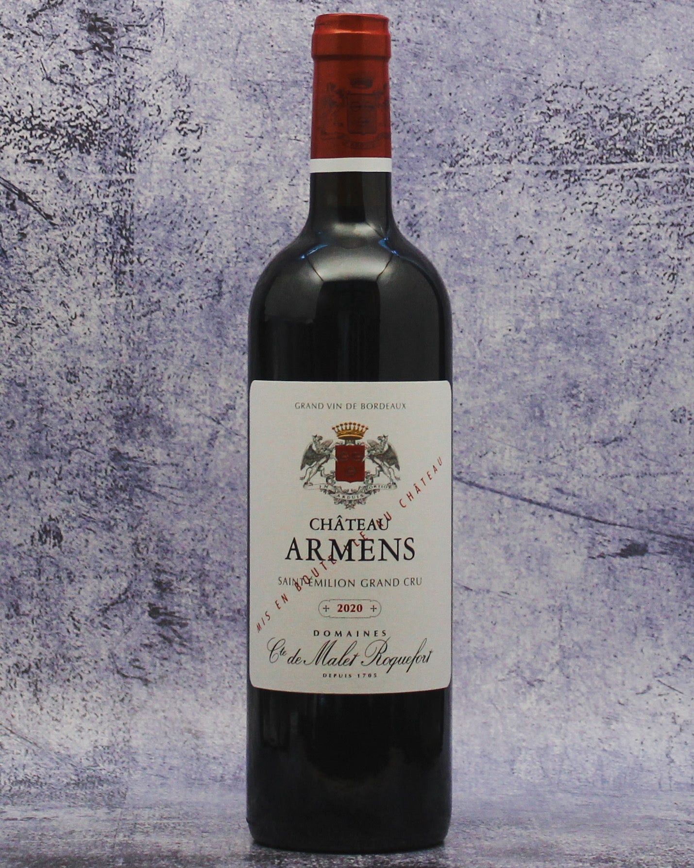 2020 Domaines Comte de Malet Roquefort Chateau Armens Saint-Emilion Grand Cru
