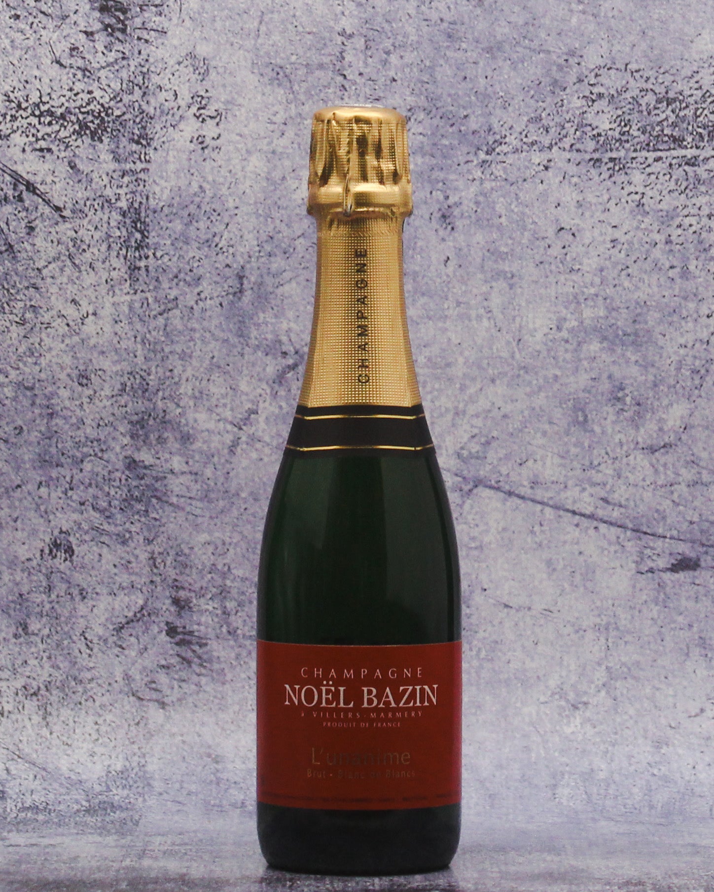 375 ML NV Champagne Noel Bazin L'Unanime Blanc de Blancs Brut