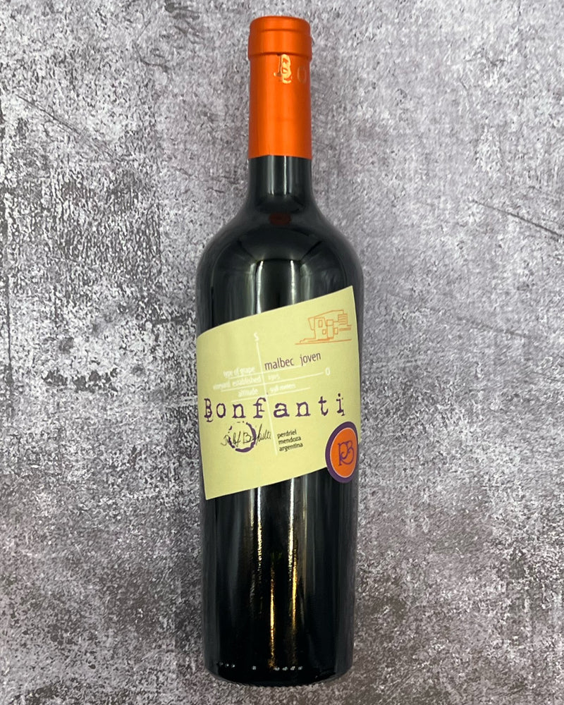 2021 Familia Bonfanti Malbec Joven, Mendoza, Argentina