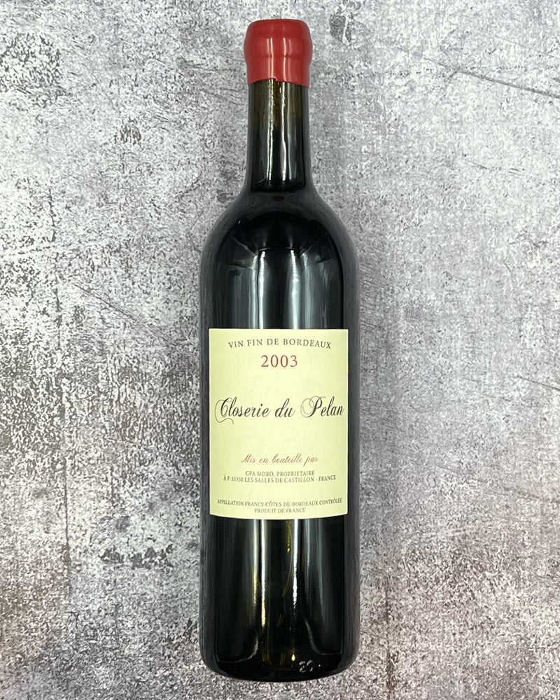 2003 Closerie du Pelan Bordeaux Rouge