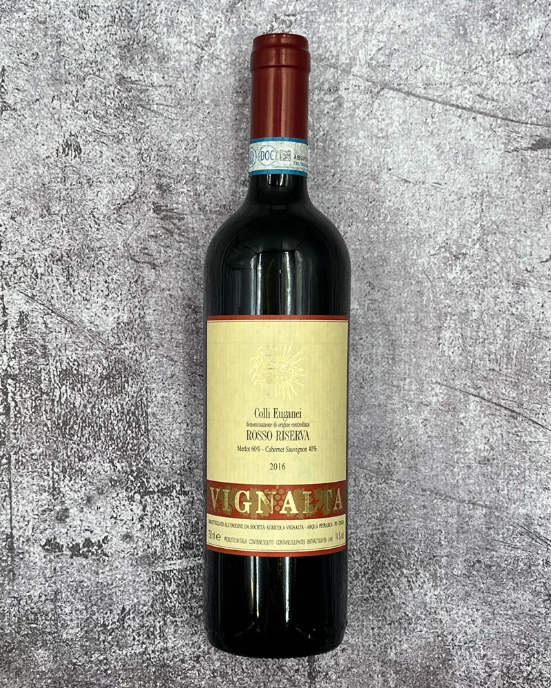 2016 Vignalta Colli Euganei Rosso Riserva, 60% Merlot, 40% Cabernet Sauvignon