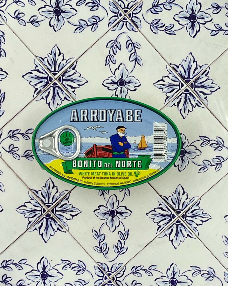 Arroyabe Bonito del Norte White Meat Tuna in Olive Oil 4 oz Tin