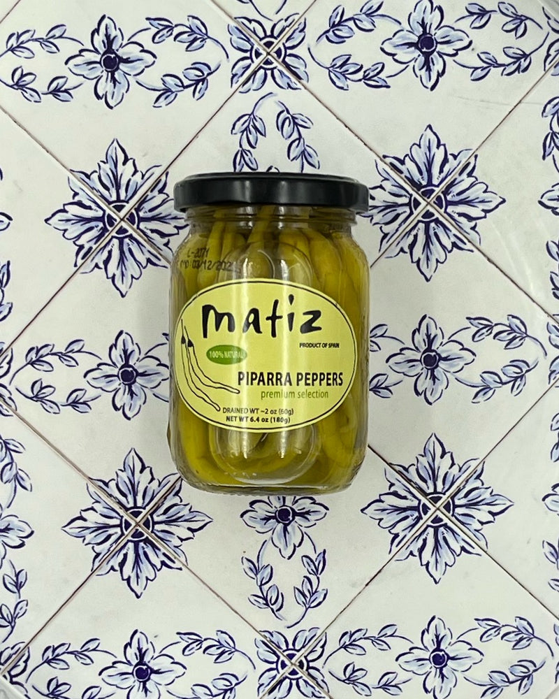 Matiz Piparra Peppers in Vinegar, 6.4 oz Glass Jars